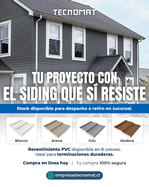Diseño campaña Tecnomat siding PVC revestimiento construcción Chile - Muller y Pérez marketing digital